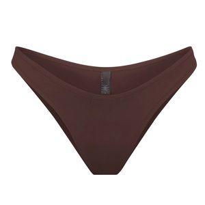 skims swim cheeky tanga bikini bottom small cocoa